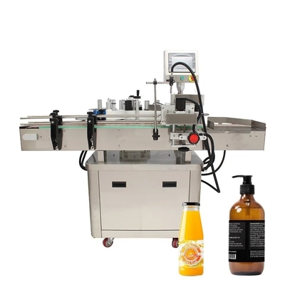Étiquette autocollant en bouteille de verre en bouteille de verre machine d'étiquetage automatique pour boissons alimentaires
