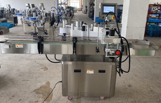 Étiquette autocollant en bouteille de verre en bouteille de verre machine d'étiquetage automatique pour boissons alimentaires