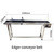 1.5m Longueur SS Corps Matériau Table de bande transporteuse pour ligne de production semi-automatique