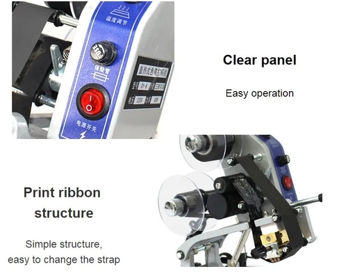 220v 50/60hz Semi automatique date de péremption machine d'emboutissage de joints en acier avec CE