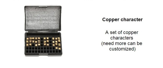 Machine de codage de ruban à pression manuelle portable pour 220V 50/60Hz Voltage et taille de particule 2*4mm