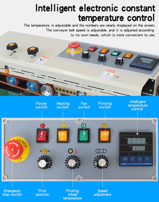 Machine d'emballage à vitesse maximale de 12 m/min pour l'étanchéité des sacs et pour l'étanchéité à 220 V/110 V de tension
