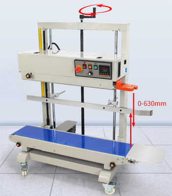 FR-1100V électrique automatique verticale étancheur à bande continue pour film plastique grande poche