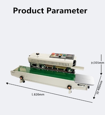 FR-990 machine d'étanchéité à bande continue verticale facile à utiliser et idéale pour les textiles