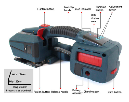 Matériau d'emballage en papier Machine de fixation électrique de poche pour une utilisation facile