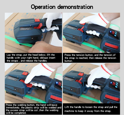 Matériau d'emballage en papier Machine de fixation électrique de poche pour une utilisation facile