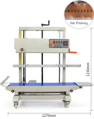 FR-1200V Machine de scellage continu vertical à entraînement électrique de sacs pour PE et sacs épais