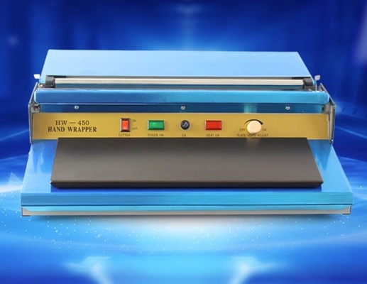 220V / 50HZ Mini plastique film d'étirement d'accrochage de main enveloppe de scellage machine pour les fruits alimentaires