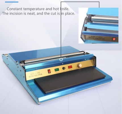 220V / 50HZ Mini plastique film d'étirement d'accrochage de main enveloppe de scellage machine pour les fruits alimentaires