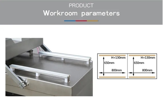 Emballage automatique à double chambre en papier d'aluminium à vide