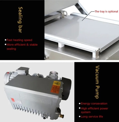 Emballage automatique à double chambre en papier d'aluminium à vide
