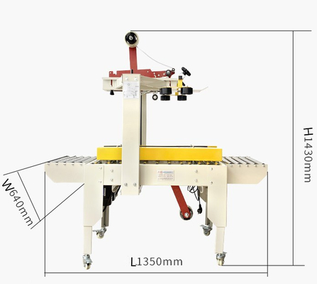 220V/50HZ boîte de carton à bande adhésive semi-automatique à entraînement gauche et droit