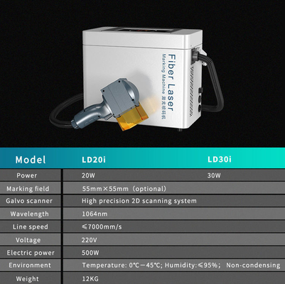 Formats graphiques d'IA pris en charge Gravateur laser à fibre portatif pour une utilisation facile