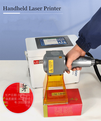 Machine de marquage laser portatif de 20 W de puissance pour imprimante métallique portable Longueur d'onde 1064 mm