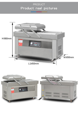 1450*650*980 Sélecteur sous vide à double chambre pour machine automatique d'emballage sous vide alimentaire