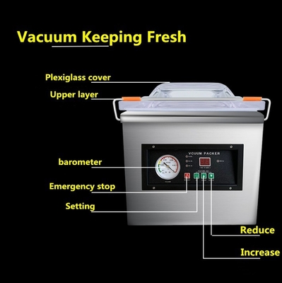 DZ-260 bureau ménager petite machine à emballer sous vide alimentaire taille de chambre L390*W285*H90mm