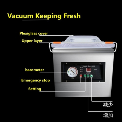 DZ-260 bureau ménager petite machine à emballer sous vide alimentaire taille de chambre L390*W285*H90mm