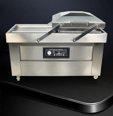 Sélecteur d'emballage sous vide électrique à double chambre pour les steaks de poisson 10 mm largeur d'étanchéité
