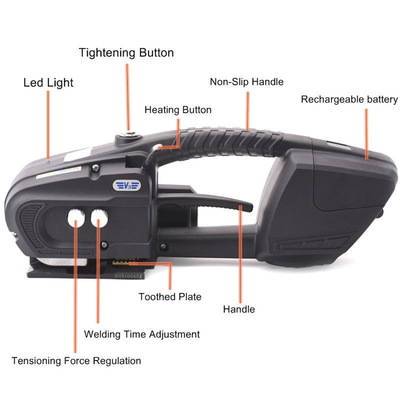 220V Plaque soudée en alliage solide PP PET Bracelet à batterie rechargeable Outil de braçage portable
