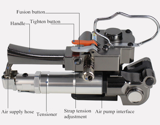 Outil de fixation pneumatique portable pour les sangles en PP-PET