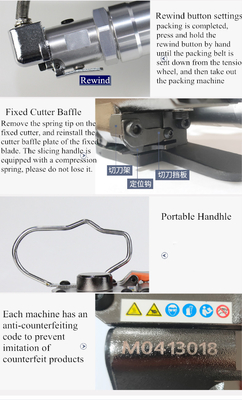 Outil de fixation pneumatique portable pour les sangles en PP-PET
