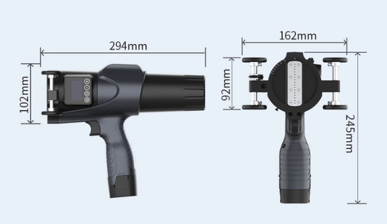 Imprimante à jet d'encre à pistolet portatif de 30 à 60 mm avec imprimante TIJ