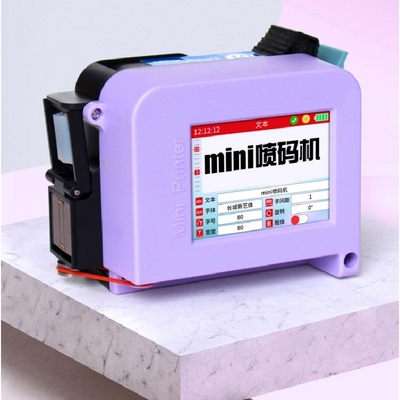 Mini imprimante à jet d'encre Cij à main pour l'impression de codes d'emballage en papier plastique en bois