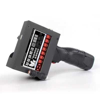 Impression de date réalisée avec des imprimantes à jet d'encre portables semi-automatiques et un logiciel Photoshop