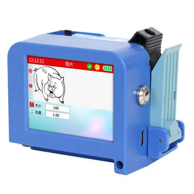 Imprimante mini thermique portable intelligente de 220x130x50 mm avec cartouche d'encre à solvant noir