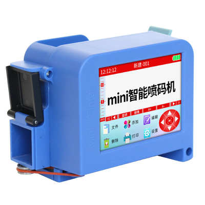 Imprimante mini thermique portable intelligente de 220x130x50 mm avec cartouche d'encre à solvant noir
