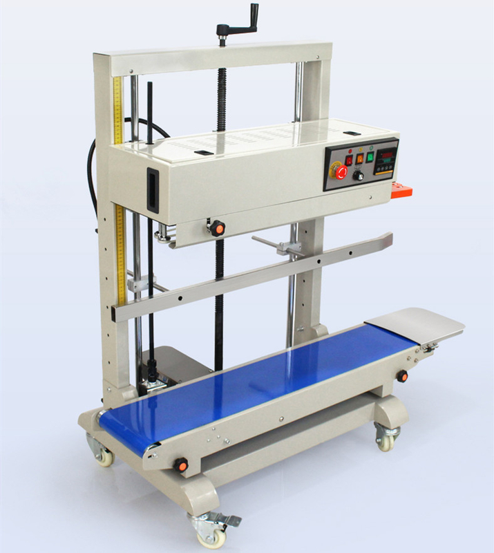 FR-1100V électrique automatique verticale étancheur à bande continue pour film plastique grande poche