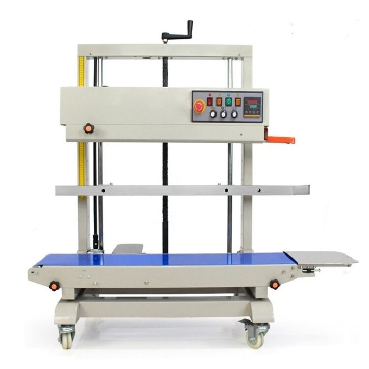 FR-1200V Machine de scellage continu vertical à entraînement électrique de sacs pour PE et sacs épais