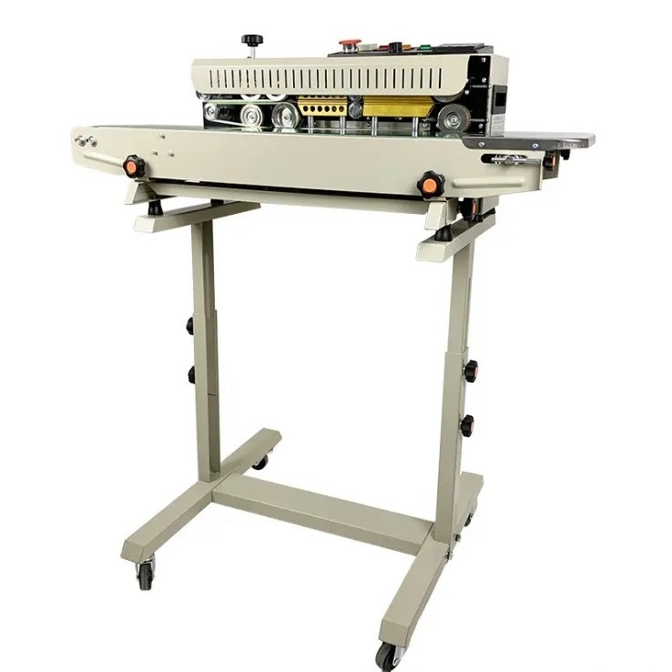 Machine de scellage à bande d'étanchéité verticale pour sacs en plastique Vitesse maximale 12 m/min