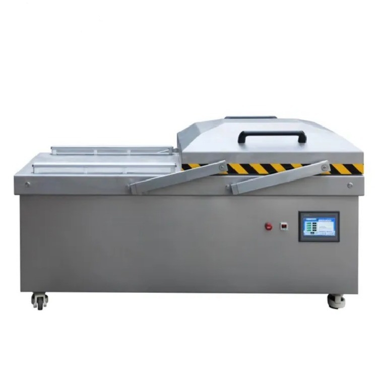 Emballage automatique à double chambre en papier d'aluminium à vide