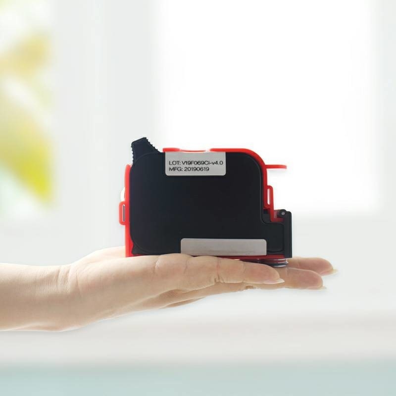 Imprimante à jet d'encre miniature portative semi-automatique de 12 mm de hauteur pour tuyaux en bois métallique en carton