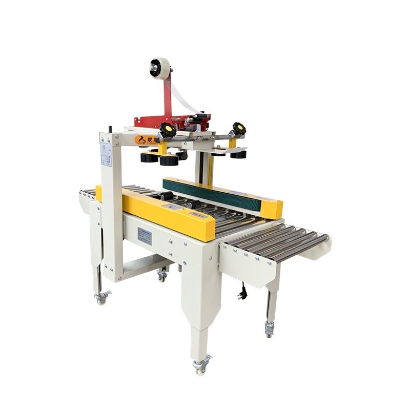 220V/50HZ boîte de carton à bande adhésive semi-automatique à entraînement gauche et droit