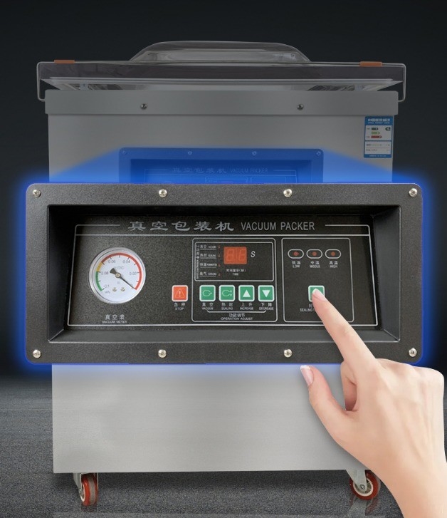 Sélecteur sous vide vertical pour fruits riz viande et poisson acier inoxydable de qualité commerciale