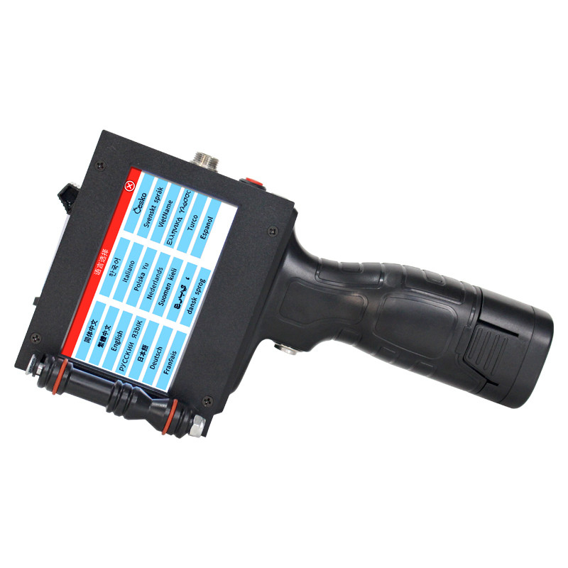 0.89 KG 25,4 mm Carton portable à main Boîte d'emballage extérieur Imprimante à jet d'encre Machine de codage d'impression